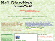 Tablet Screenshot of nelgiardino.it